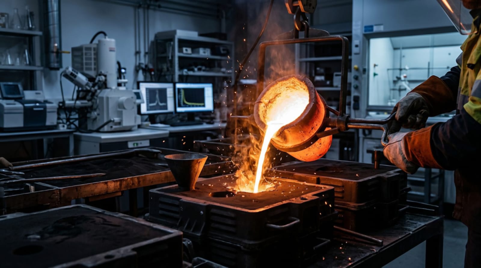 Solidification and metal casting process